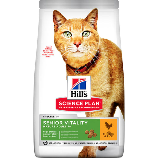 Hill's Science Plan Feline Senior Vitality Chicken | VetX