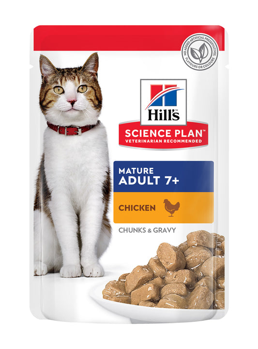 Hill's Science Plan Feline Mature Chicken & Fish Pouch | VetX