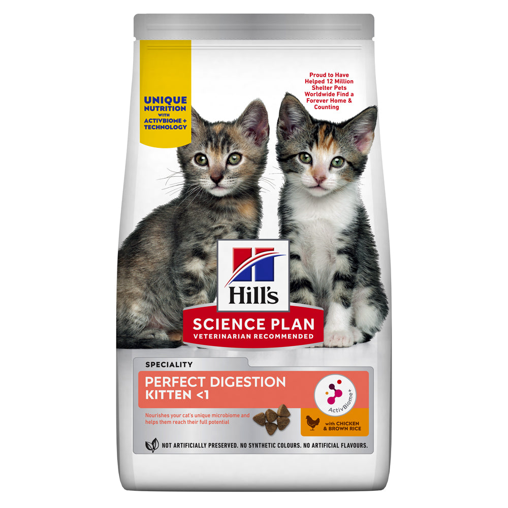 Hill's Science Plan Kitten Perfect Digestion | Chicken & Brown Rice | VetX