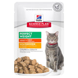 Hill's Science Plan Feline Perfect Weight Chicken & Salmon Pouch | VetX
