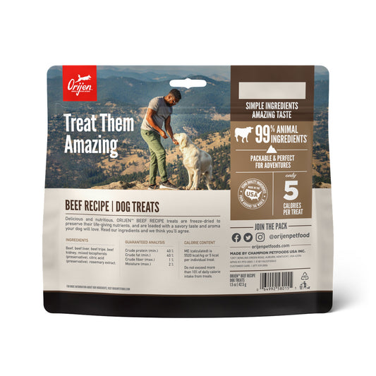 Orijen Ranch-Raised Beef Freeze-Dried Dog Treats | VetX