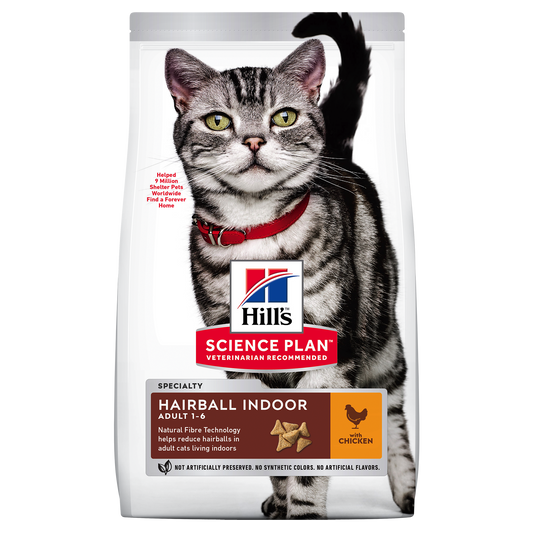 Hill's Science Plan Feline Hairball & Indoor Adult Chicken | VetX