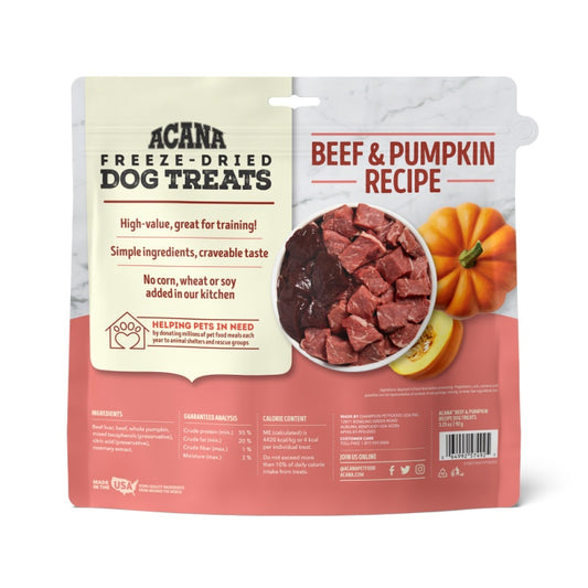 Acana Freeze-Dried Dog Treats | Beef & Pumpkin | VetX