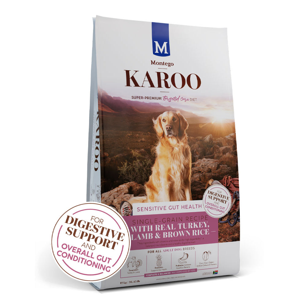 Montego Karoo Dog Food Adult Targeted Care - Sensitive Gut Health | VetX