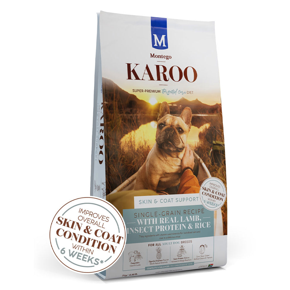 Montego Karoo Dog Food Adult Targeted Care - Protein - Skin & Coat Support | VetX