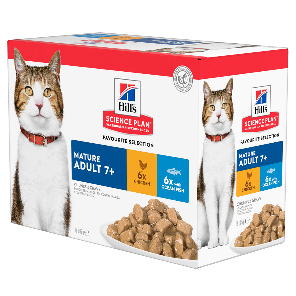 Hill's Science Plan Feline Mature Chicken & Fish Pouch | VetX
