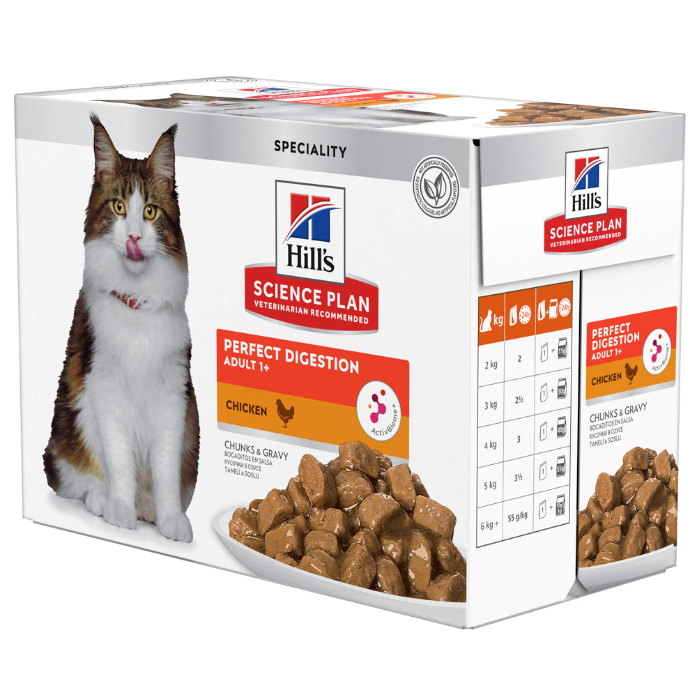 Hill's Science Plan Feline Adult Chicken | Perfect Digestion Pouch | VetX
