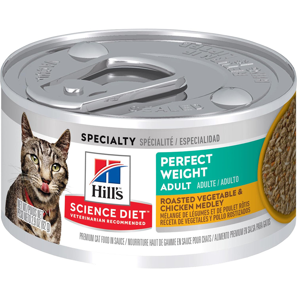 Hill's Science Plan Feline Perfect Weight | Chicken & Vegitable Can | VetX