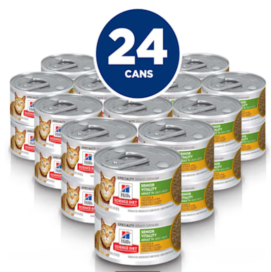 Hill's Science Plan Feline Senior Vitality | Chicken & Veg Stew | VetX