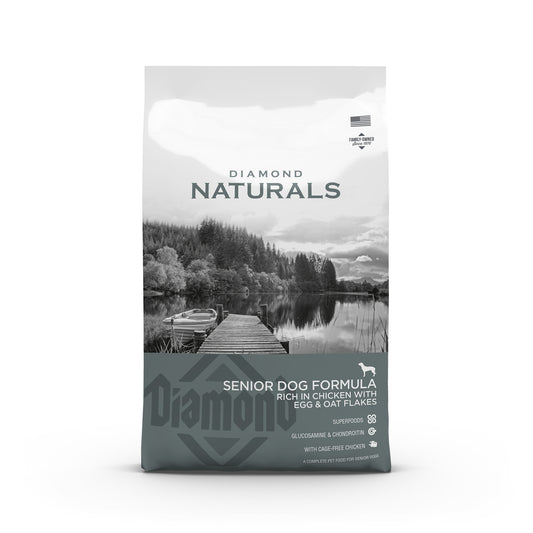 Diamond Naturals - Senior Dog Formula - Chicken with Egg and Oat Flakes | VetX